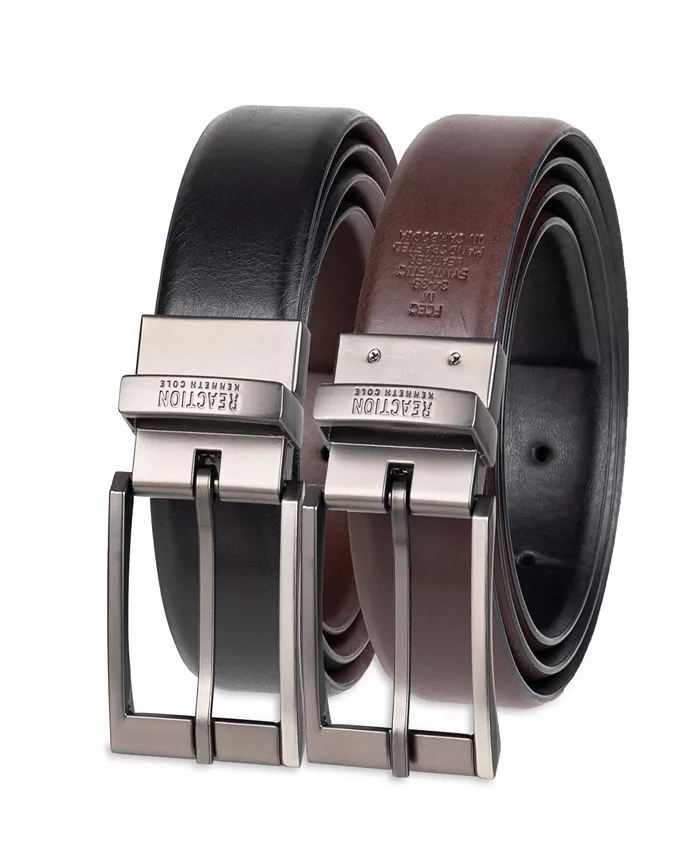 Men's 2-In-1 Reversible Stretch Dress Belt - thumbnail 3