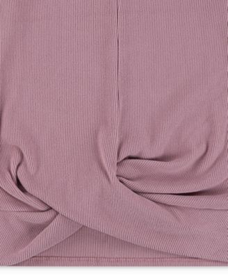 Girls Cozy Twist Front Knit Top