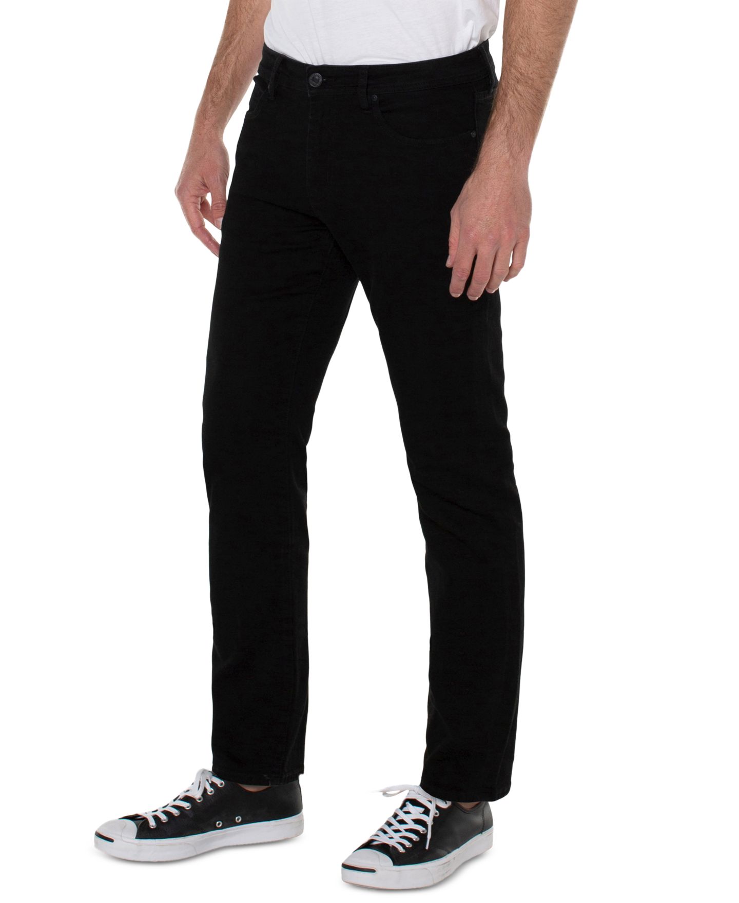Мужские джинсы Liverpool Los Angeles Slim-Fit Kingston, цвет: Угольно-чёрный — фото 3