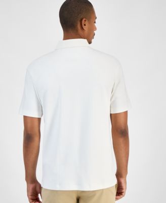 Men's Metal Stacked HUGO Logo Polo Shirt