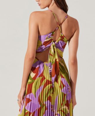 Women's Blythe Pleated Tie-Back Dress