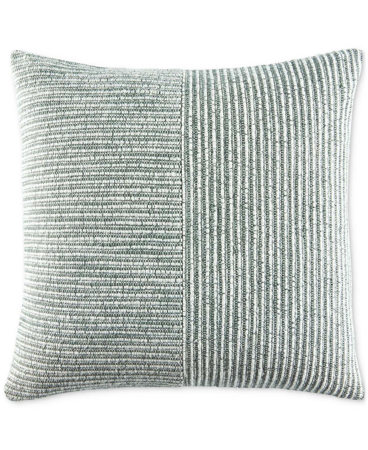 Oake Striped Patch Decorative Pillow, 18" X 18", Exclusively For Macy's In Green