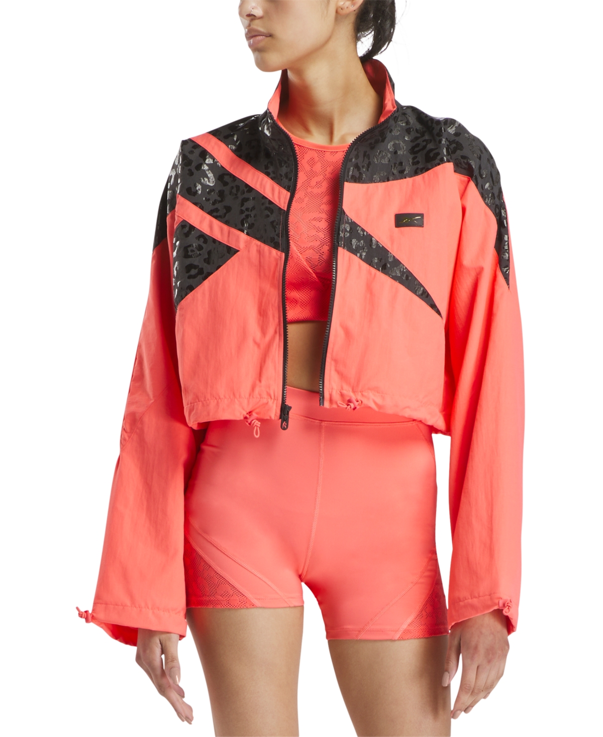 x Angel Reese Women's Zip-Front Long-Sleeve Jacket - Sunset Cor