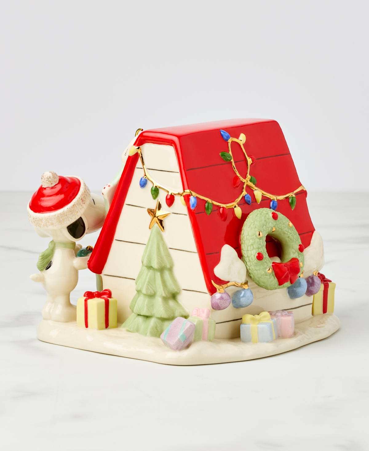 Lenox Snoopy's Christmas Decor For You Figurine In Multi