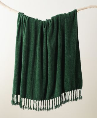 Fringe Tassels Chenille Throw, 50" x 60"