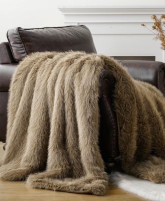 Lifestyle Faux Fur Throw, 50" x 60"