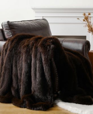 Lifestyle Faux Fur Throw, 60" x 80"