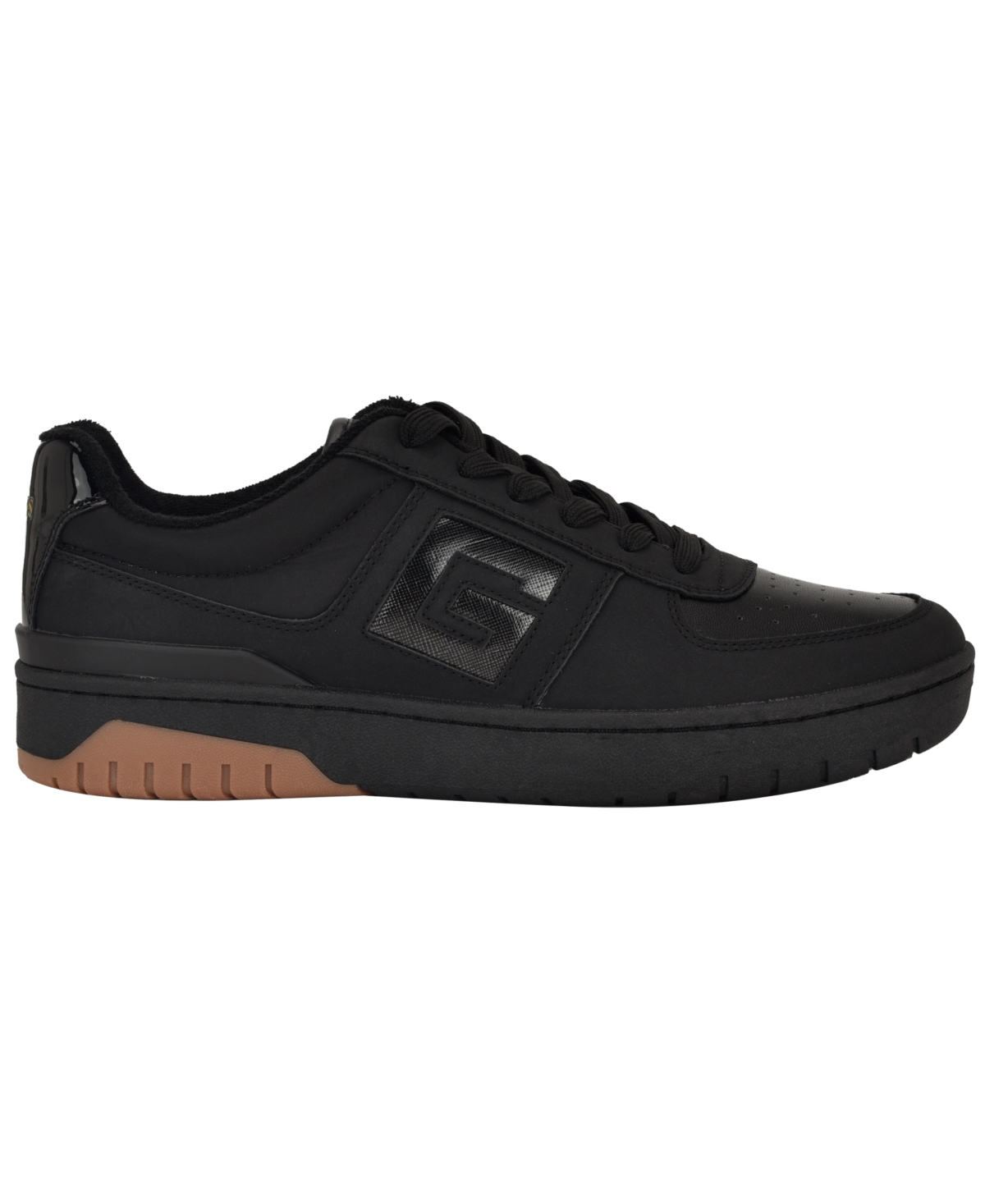 Guess Men's Nastele Branded Lace Up Casual Sneakers In Black