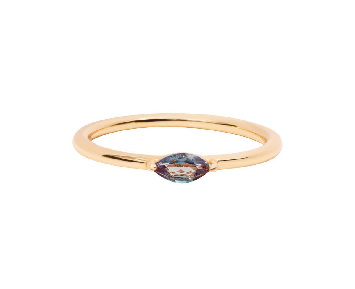 Marquise Birthstone Ring - June Alexandrite - Alexandrite