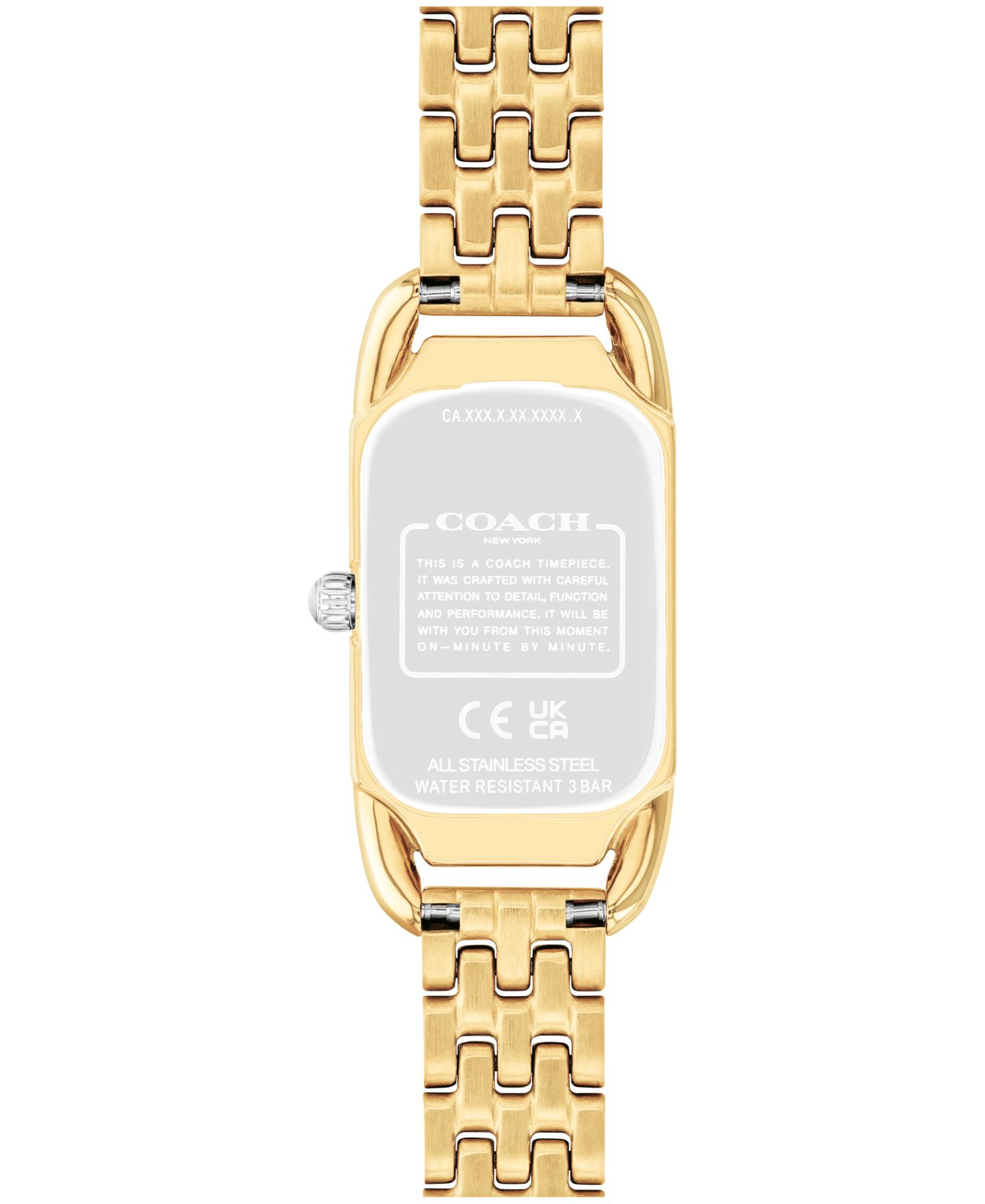 Женские часы Coach Cadie, трёхцветный стальной браслет, 17,5 мм — фото 2