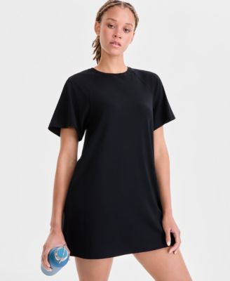 Women's Relaxed Crewneck Short-Sleeve T-Shirt Dress, Macy's Exclusive 