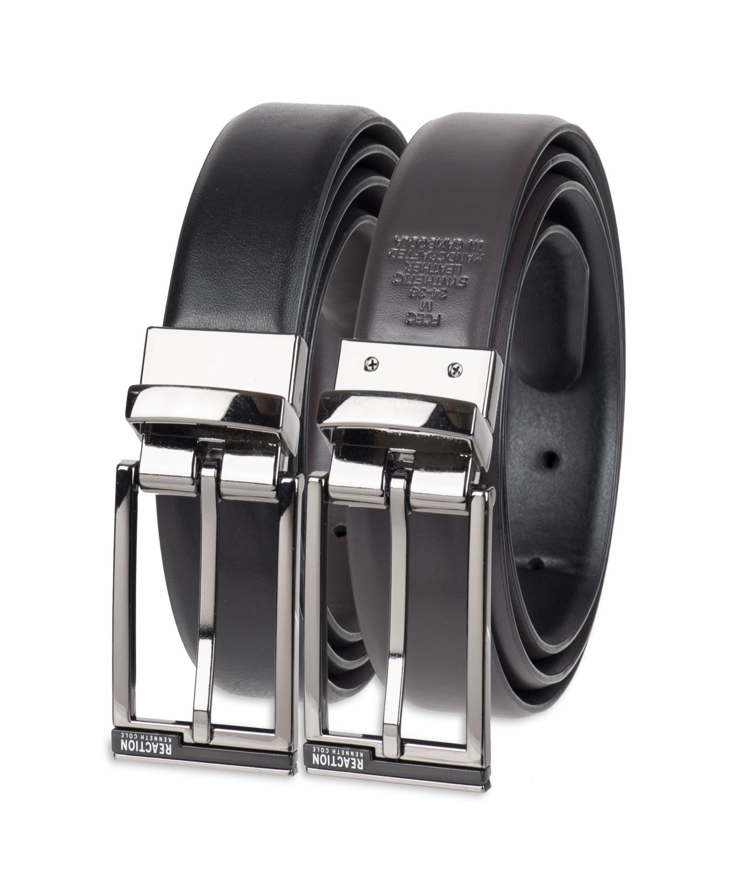 Мужской ремень Kenneth Cole Reaction 2-In-1 Reversible Feather Edge Dress Belt — фото 6