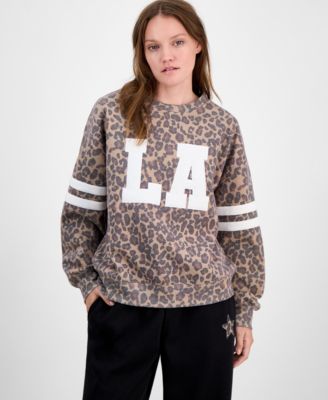 Madden Girl - Juniors' 95's Patch Crewneck Long-Sleeve Sweatshirt