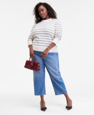 Trendy Plus Size High-Neck Sweater, Macy's Exclusive