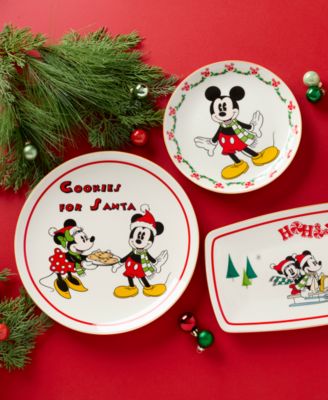 Disney Holiday Mickey Mouse Cookies for Santa Plate