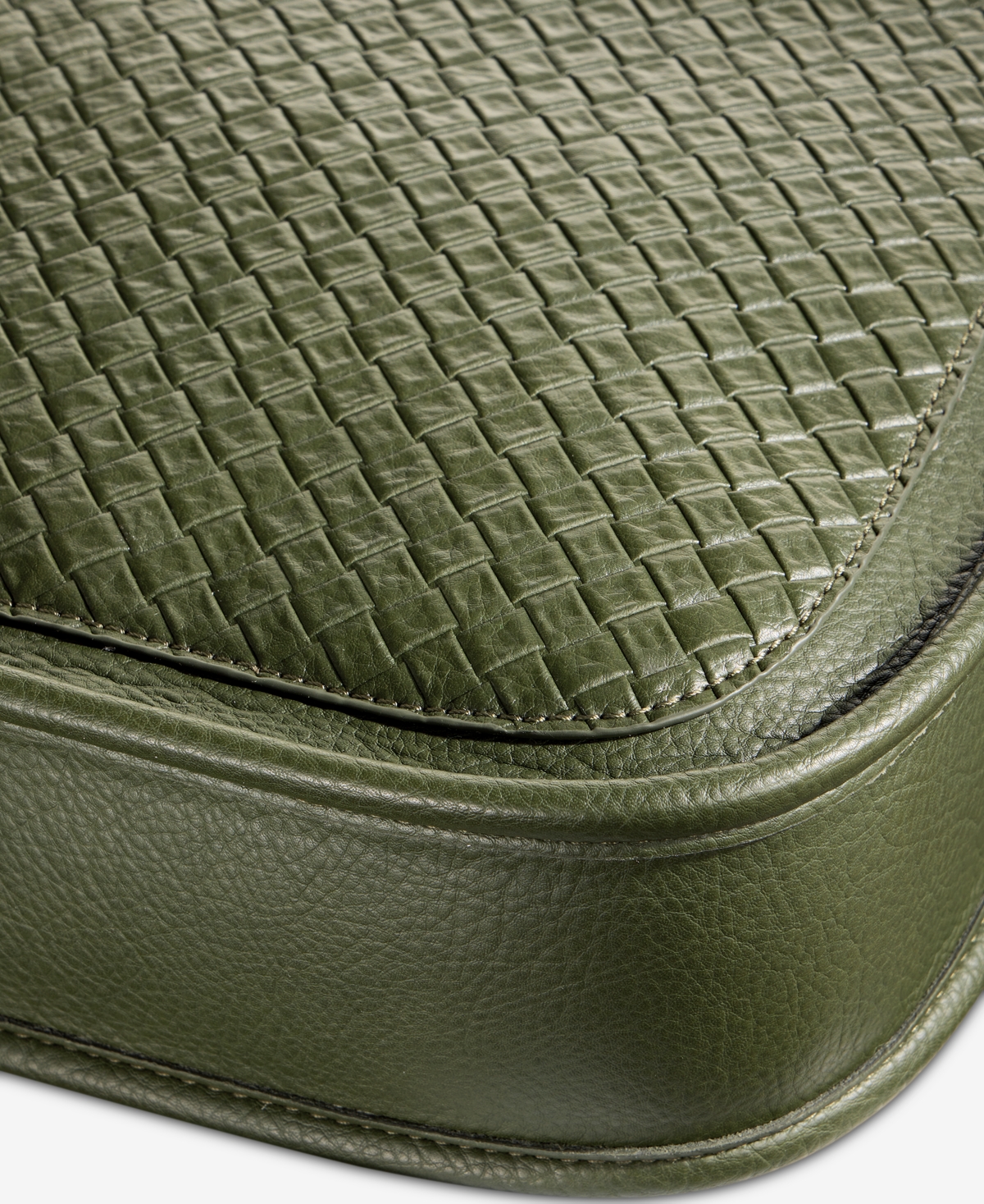 Style & Co Small Woven Dip Crossbody, Macy's Exclusive In Green