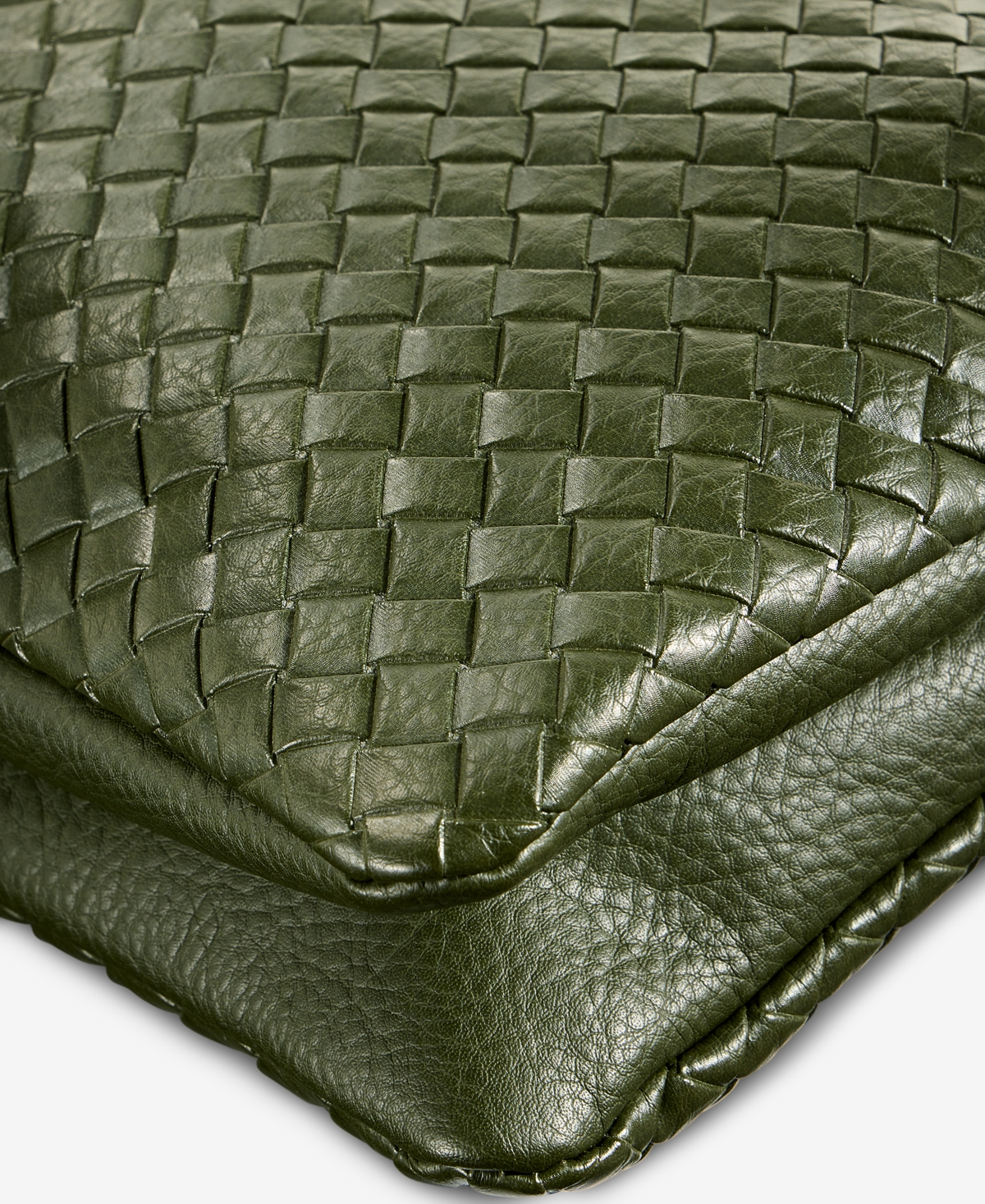 Style & Co Small Woven Double Compartment Crossbody, Macy's Exclusive In Green