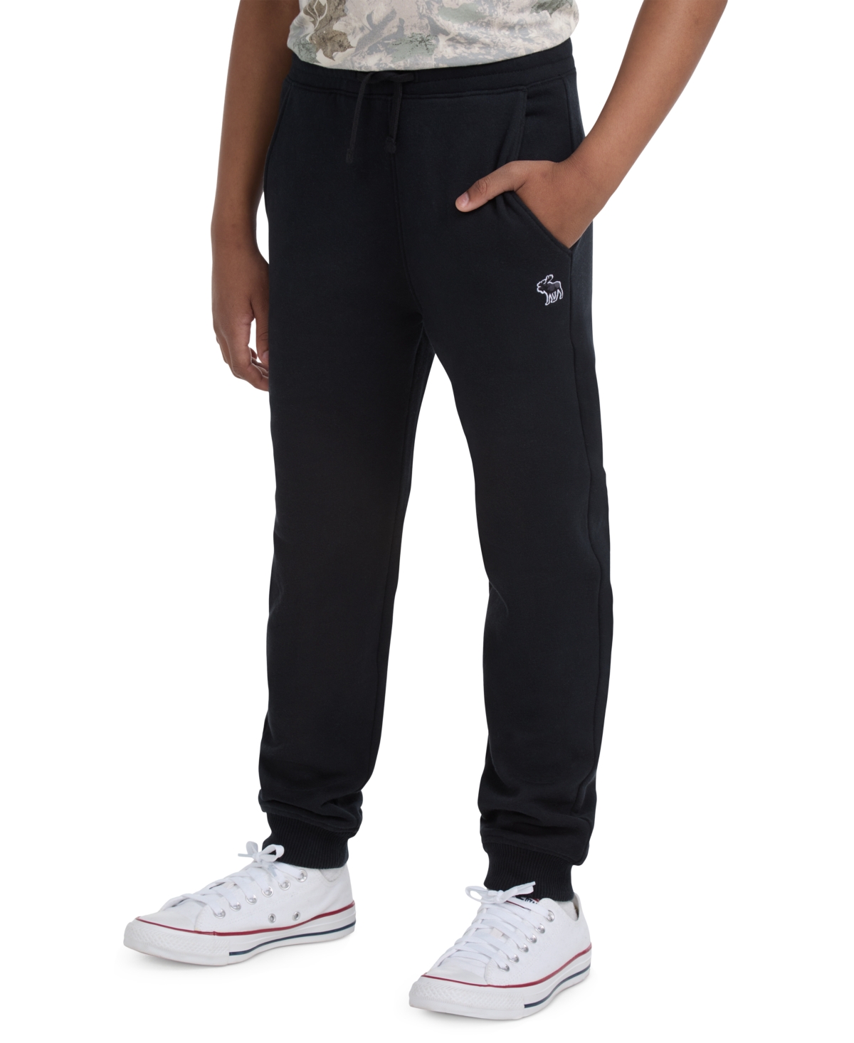 abercrombie kids essential fleece joggers, Size 11/12, Anthracite
