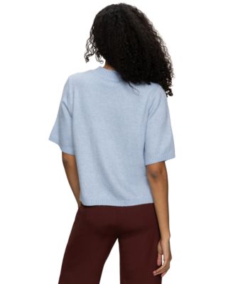 Women's Perfect Cotton Short-Sleeve Sweater