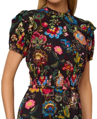 Women's Short-Sleeve Midi Dress