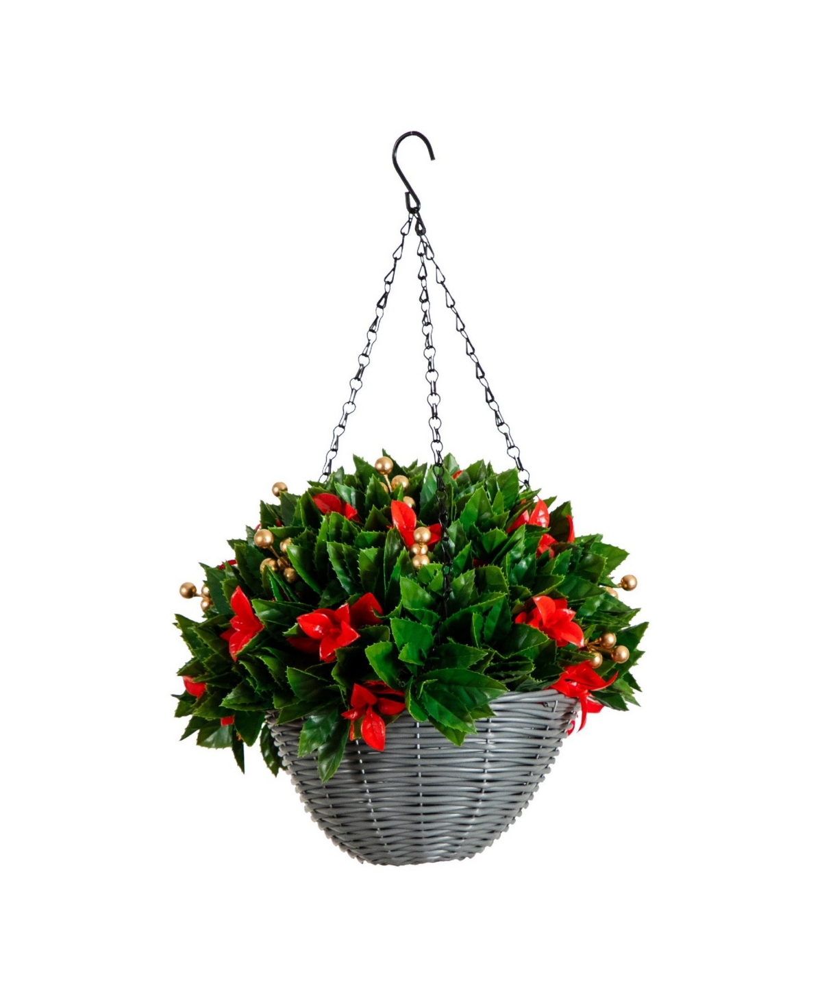 Nearly Natural 24" Pre-lit Uv Resistant Artificial Christmas Led Lights Indoor And Outdoor In Multi