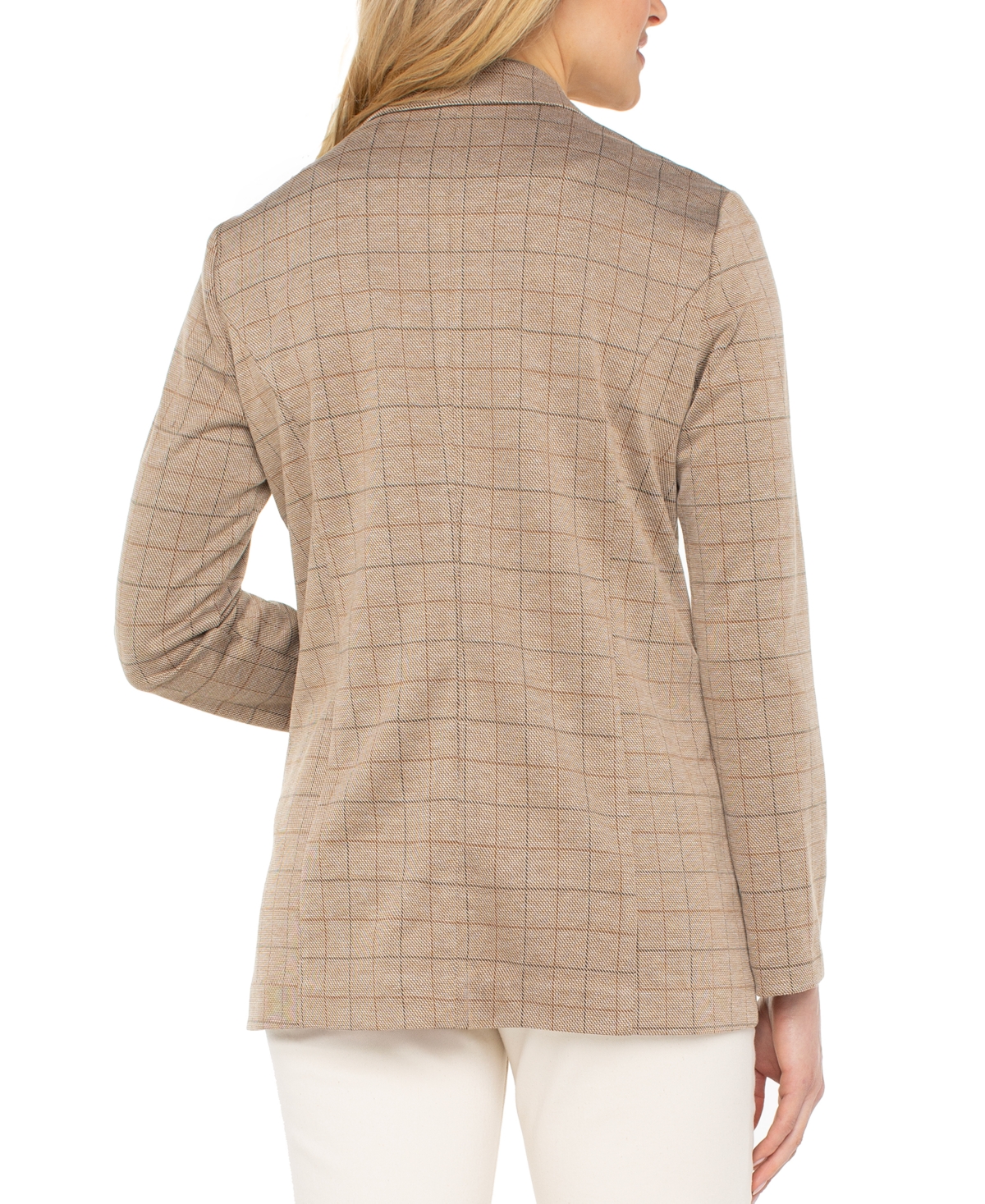 Liverpool Los Angeles Check Open Front Boyfriend Blazer