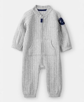 Carter's - Baby Boys Space Quilted Long-Sleeve Jumpsuit
