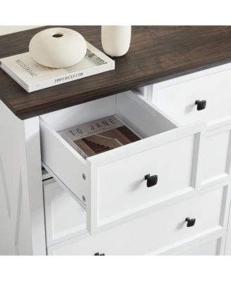 Freestanding Bathroom Cabinet Clothes Storage with 6 Drawers