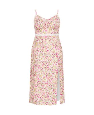 Plus Size Sweet Floral Maxi Dress