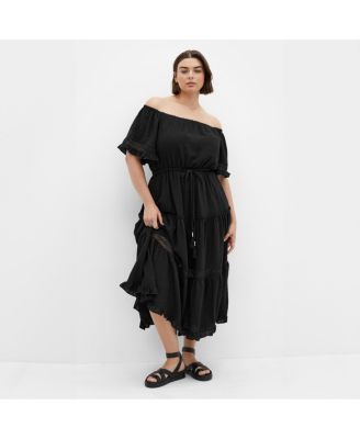 Plus Size Angel Midi Dress