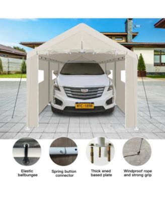 10x30 Heavy Duty Portable Carport - White