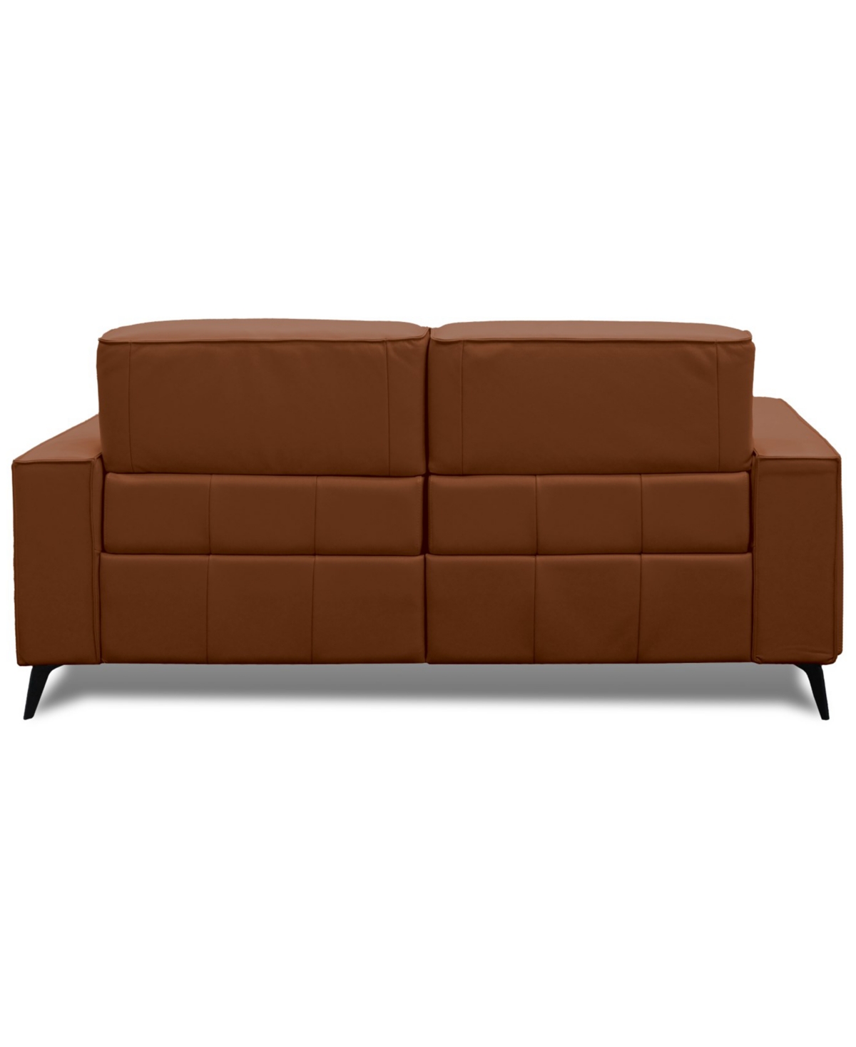 Macy's Neiwert 2-pc. Leather Sofa Sectional With 2 Power Recliners In Brown