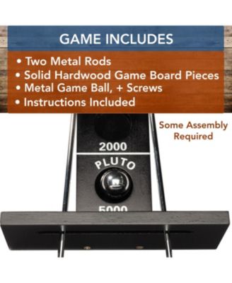 Shoot The Moon - Solid Wood, Black Stained - 18 in.