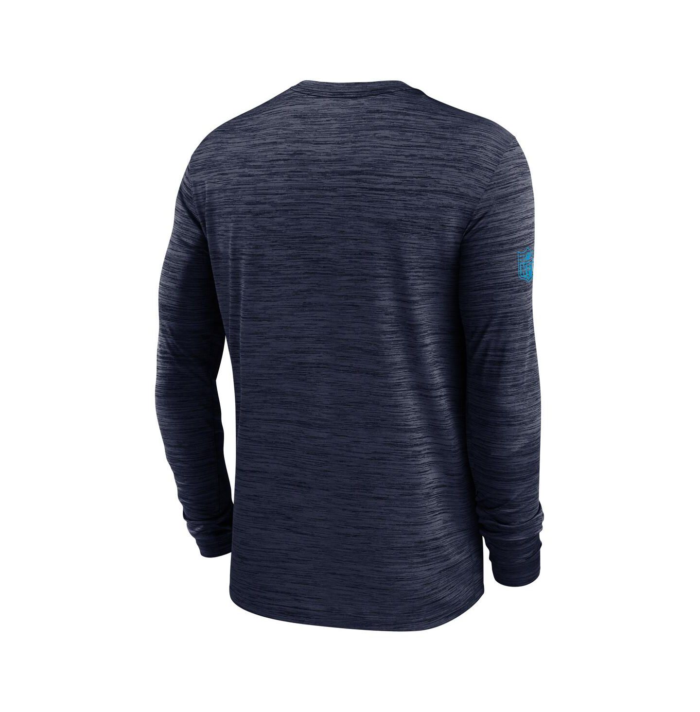 Мужская футболка Nike Navy Tennessee Titans Sideline Velocity Performance Long Sleeve — фото 2