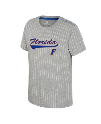 Big Boys and Girls Heather Gray Florida Gators Airball Baseball T-Shirt