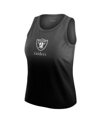 Women's x Gracie Hunt Black Las Vegas Raiders Ombre Tank Top