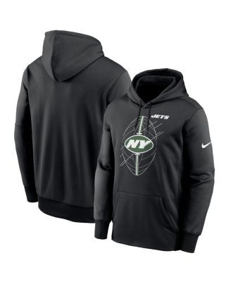 Nike - Men's Black New York Jets Performance Fleece Pullover Hoodie