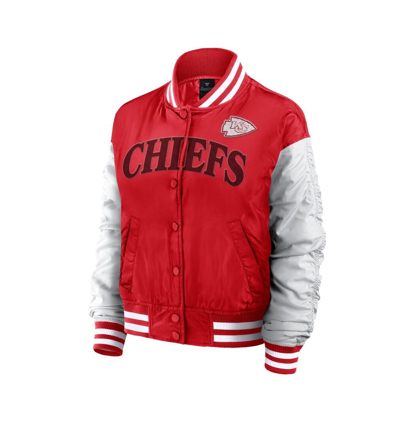 Женская куртка Fanatics Red Kansas City Chiefs Elements Wave Full-Snap — фото 3