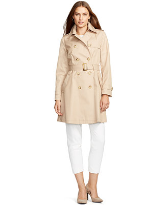Lauren Ralph Lauren Skirted Trench Coat - Coats - Women - Macy's