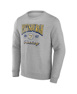 Men's&nbsp;Gray Pittsburgh Penguins Nimbus Fleece Pullover Sweatshirt