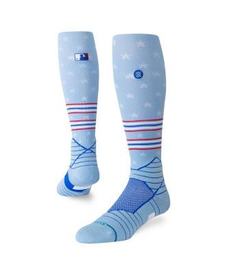 Stance - Men's and Women's Light Blue MLB 2025 4th of July Fresh Tek Tube Socks