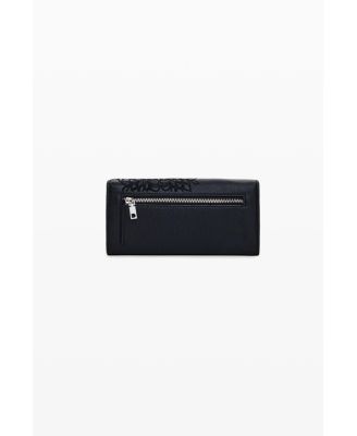Women's Medium embroidered faux leather wallet