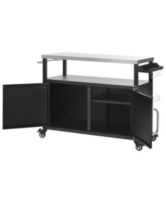 Outdoor Grill Cart Table Kitchen Island
