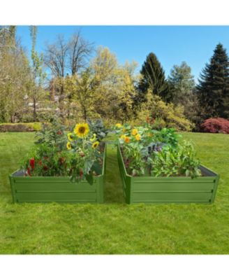 Metal Raised Garden Bed 6x3x1 ft 2-Pack