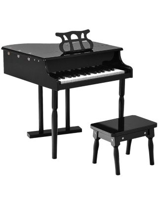 30-Key Kids Piano Keyboard Toy with Bench Piano Lid and Music Rack