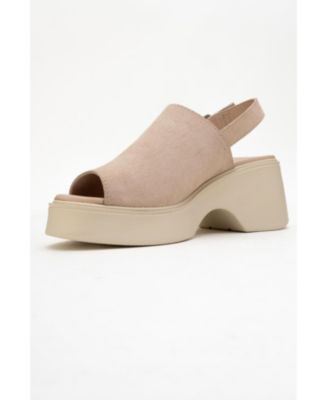 Power Leather Platform Wedge Sandals (Women)