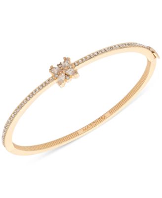 Marchesa - Crystal Cluster Pav&eacute; Bangle Bracelet