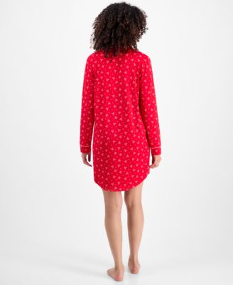 Women's Jersey Printed Long Sleeve Sleepshirt