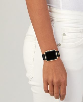 Women's Black Silicone Apple Watch Strap, 38mm, 40mm, 41mm