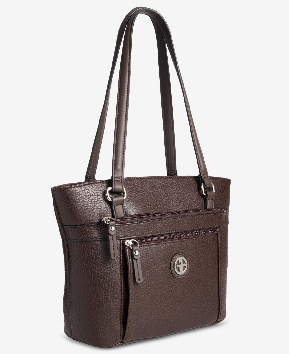 Giani Bernini Large Pebbled Tote Bag, Macy's Exclusive In Brown